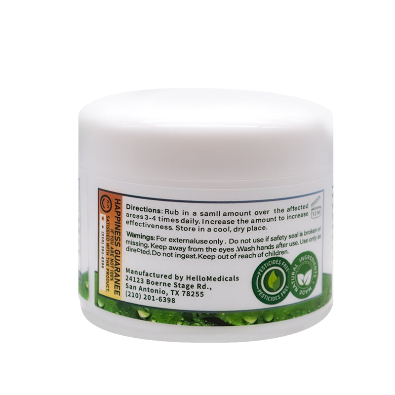 Ramina Natural Hemp Cream - Infused with Menthol, MSM & Arnica - Cooling Cream for Muscles, Joints, Back, Knee, Nerves - 4 FL OZ