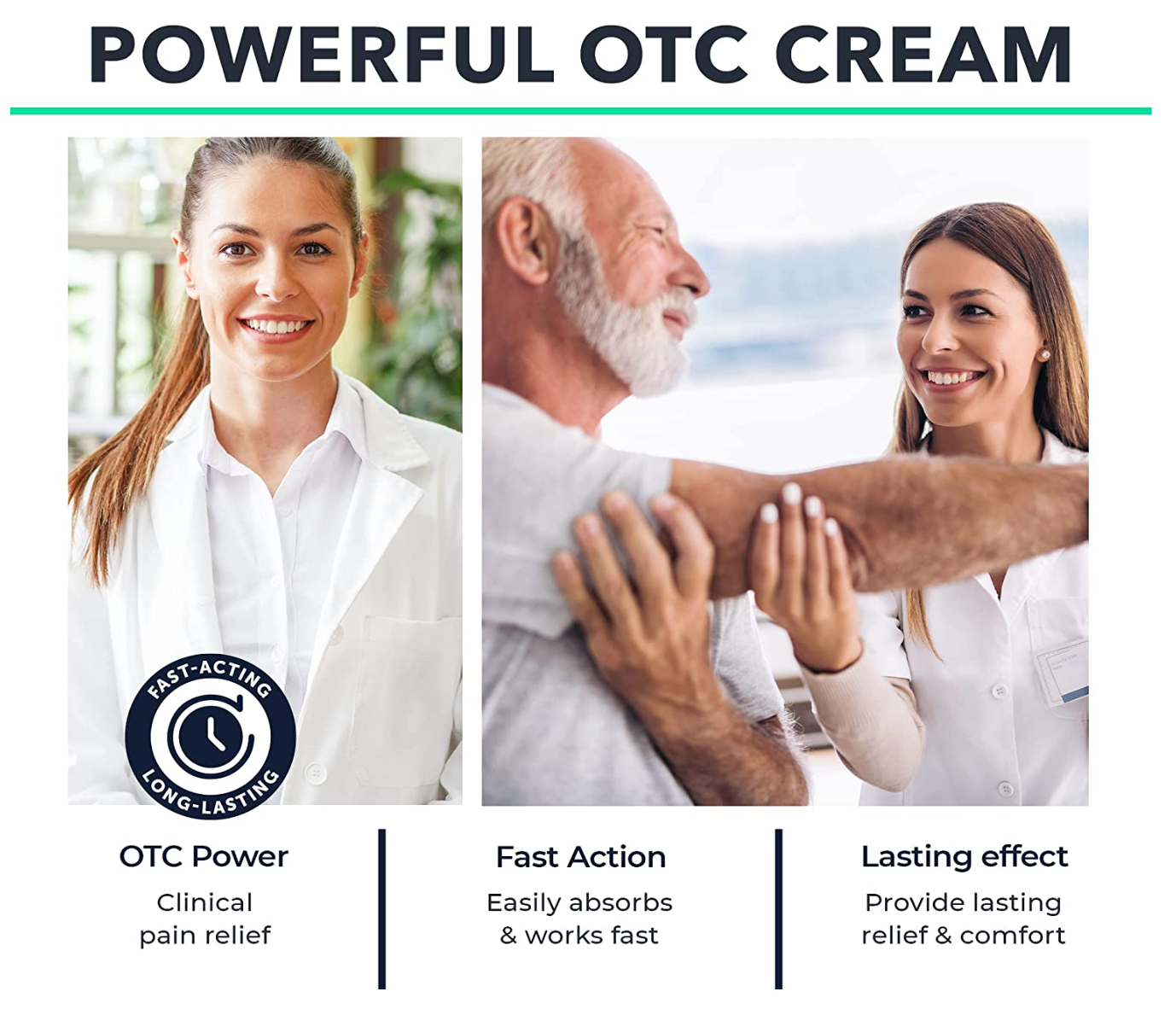 PRFC Instant Hemp Cream for Nerve - Natural Hemp Extract Cream with Arnica & Menthol - Cooling Cream for Discomfort in Knees, Joints and Lower Back - Extra Strength Cream for Instant Results - 4 oz