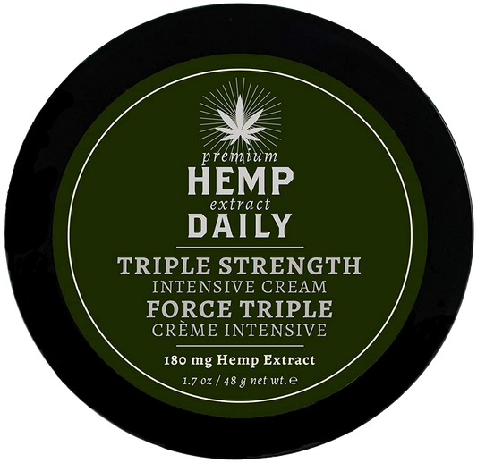 Hemp Daily Intensive Cream | Hemp Cream with Essential Oils | Vegan, Organic Ingredients | 1.7 Ounces (Original Triple Strength, Single)