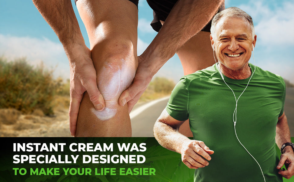 Instant Hemp Cream – Cooling Menthol Soothes Muscles Joints Nerves Back Neck Knees Shoulders Hips – Maximum Joint Support – MSM Turmeric and Arnica – All-Natural Formula - Made in USA